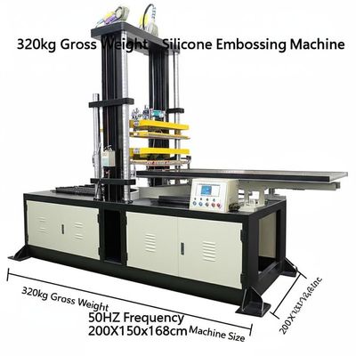 Хорошая цена. 320kg Gross Weight Silicone Embossing Machine 50HZ Frequency 200X150x168cm Machine Size онлайн